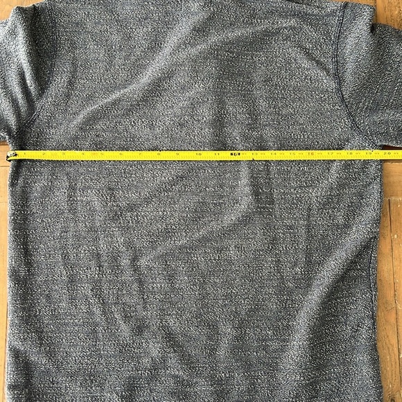 Marine layer Blue textured quarter button Pullover - Picture 7 of 8